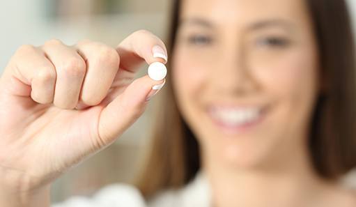 Oshkosh patient holding Sedation pill